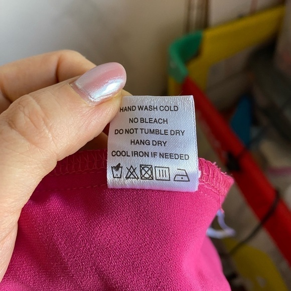NWOT superdown Remy Bandeau Pants in Hot Pink - Picture 8 of 9